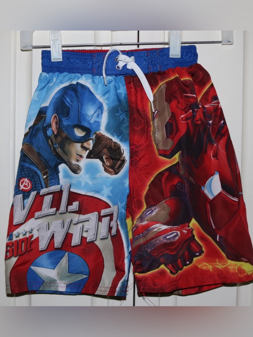 Boy's Marvel Captain America Civil War Swim Trunks - Size 8